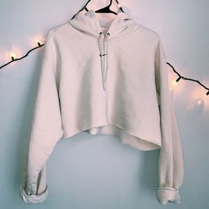 Oversized Cropped Nike Hoodie